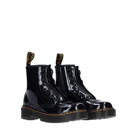 Dr. Martens NWT Sinclair Bex Patent Leather Boots Black Youth US Boys 5 Girls 6 - Picture 1 of 9
